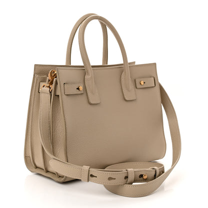 Saint Laurent Grained Calfskin Baby Sac De Jour Souple Sea Salt 3 of 14