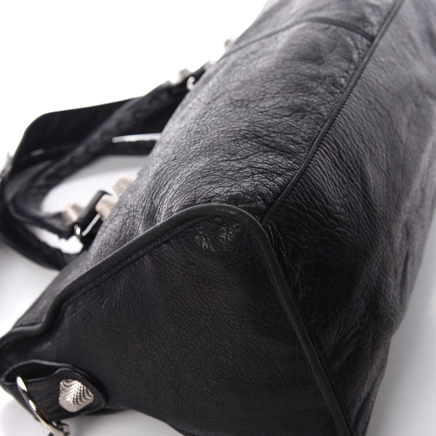 Agneau Giant 21 Silver Hardware Part Time Black