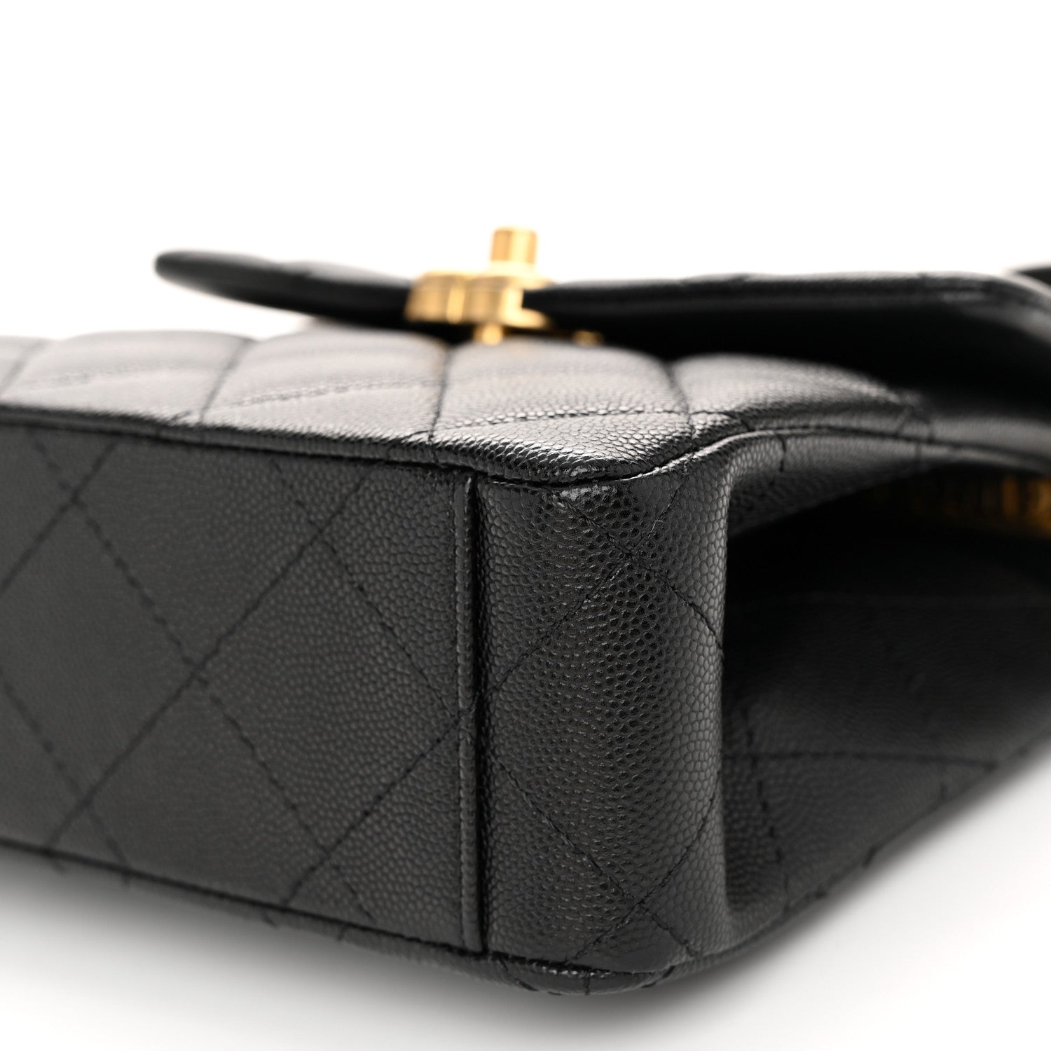 Chanel Caviar Quilted 31 Rue Cambon Mini Top Handle Flap Black 10 of 11