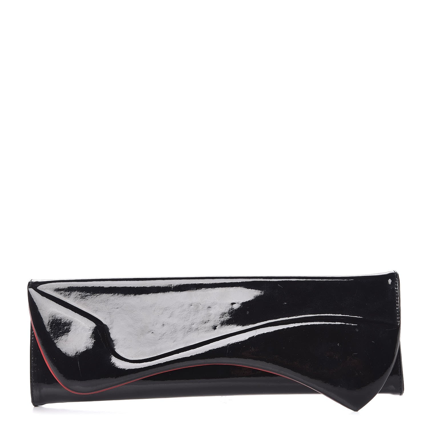 Christian Louboutin Patent Pigalle Clutch Black 1 of 9