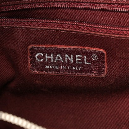 Chanel Lambskin Quilted Large CC Shopping Tote Black Rose Clair 5 of 14