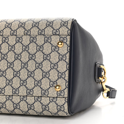 Gucci GG Supreme Monogram Medium Boston Beige Blue 11 of 11