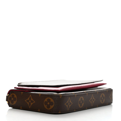 Louis Vuitton Monogram Pochette Felicie Chain Wallet Fuchsia 6 of 17
