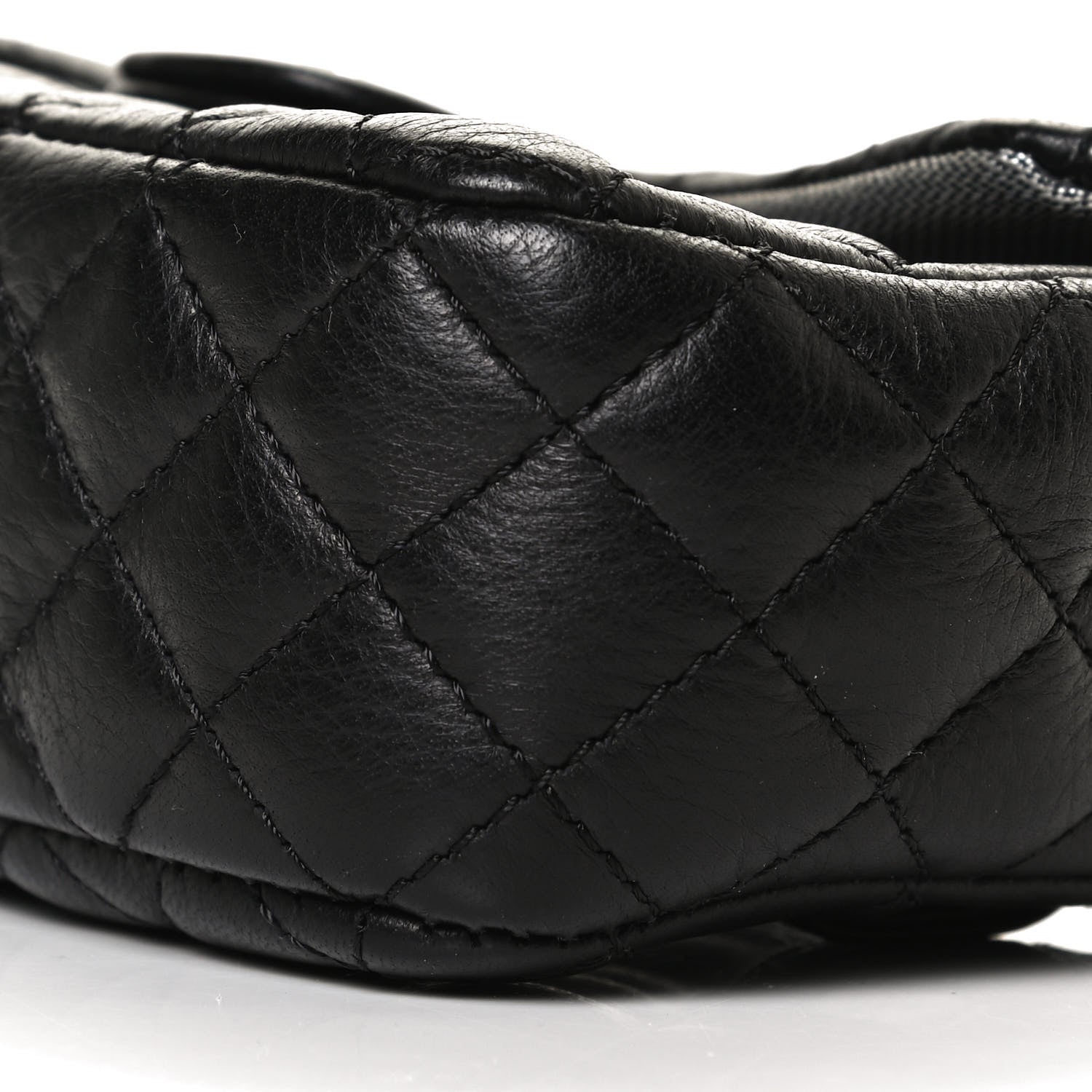 Chanel Calfskin Quilted CC Uniform Flap Belt Bag Black 9 of 11