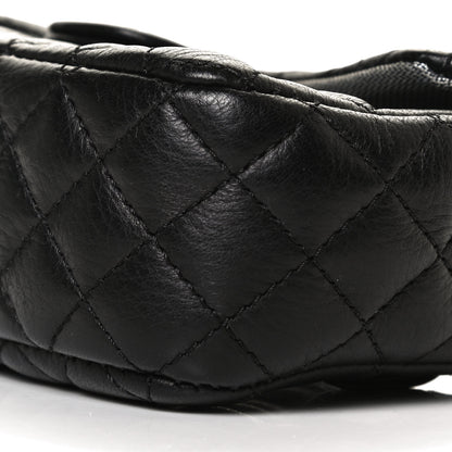 Chanel Calfskin Quilted CC Uniform Flap Belt Bag Black 9 of 11
