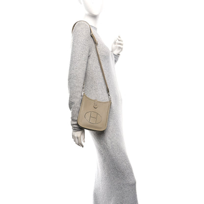 Hermes Taurillon Clemence Evelyne TPM Beige Marfa 2 of 9