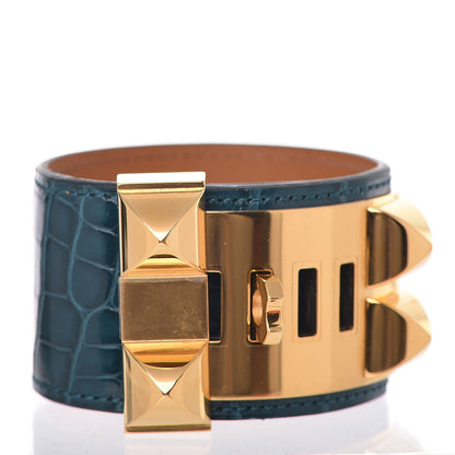 Hermes Shiny Alligator Collier De Chien CDC Bracelet Colvert 3 of 7