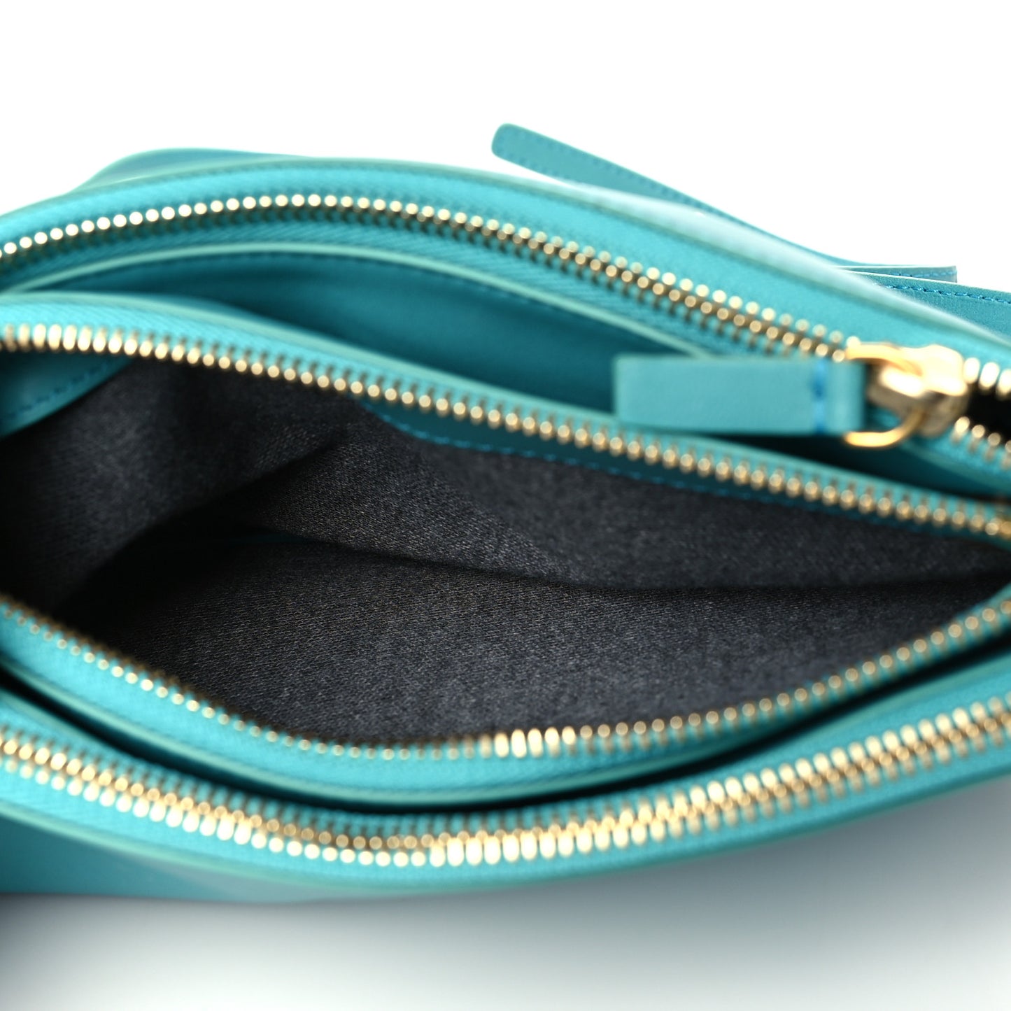 Lambskin Small Trio Crossbody Turquoise