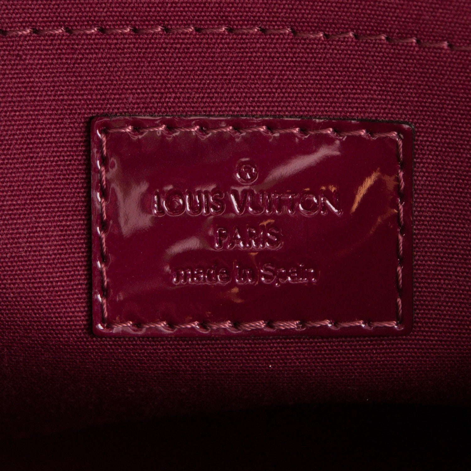 Louis Vuitton Vernis Montaigne BB Magenta 6 of 7
