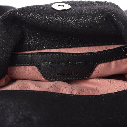 Stella McCartney Shaggy Deer Mini Falabella Fold Over Tote Black 5 of 8