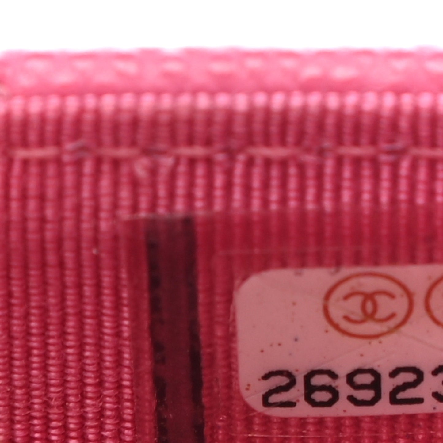 Caviar Quilted Flap Card Holder Pink