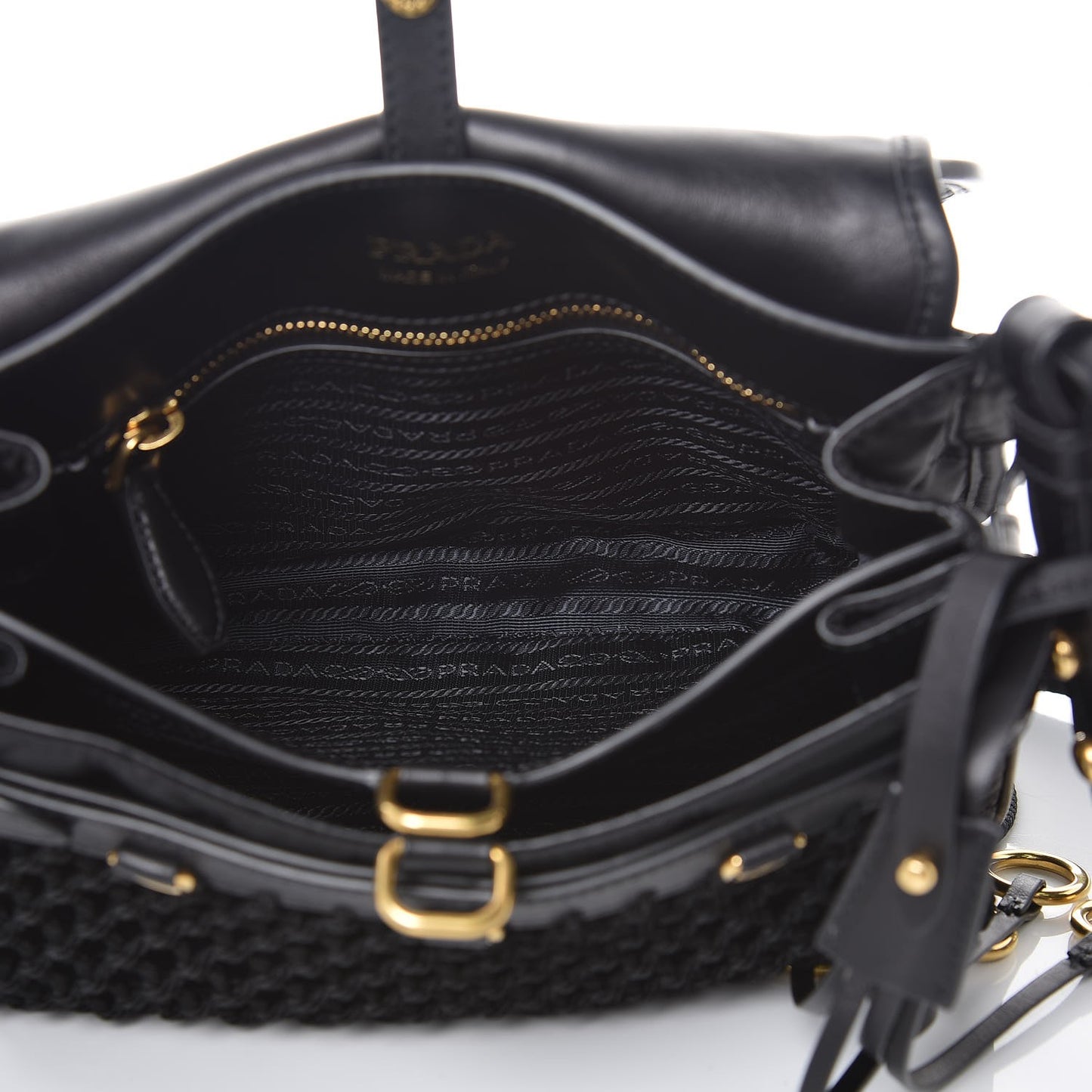 Tessuto Nylon Quilted Corsaire Hunting Bag Black