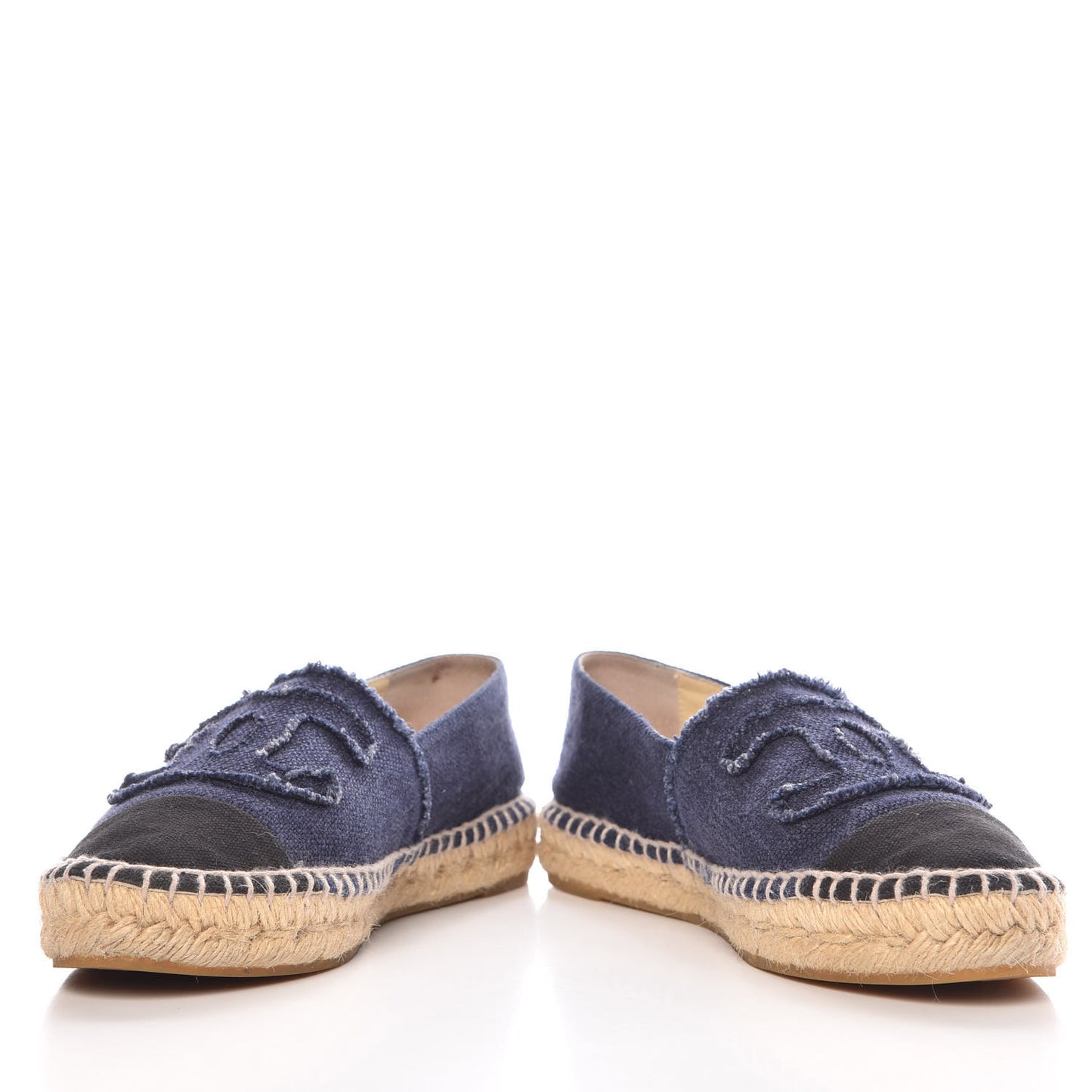 Denim Toile CC Espadrilles 38 Navy Black