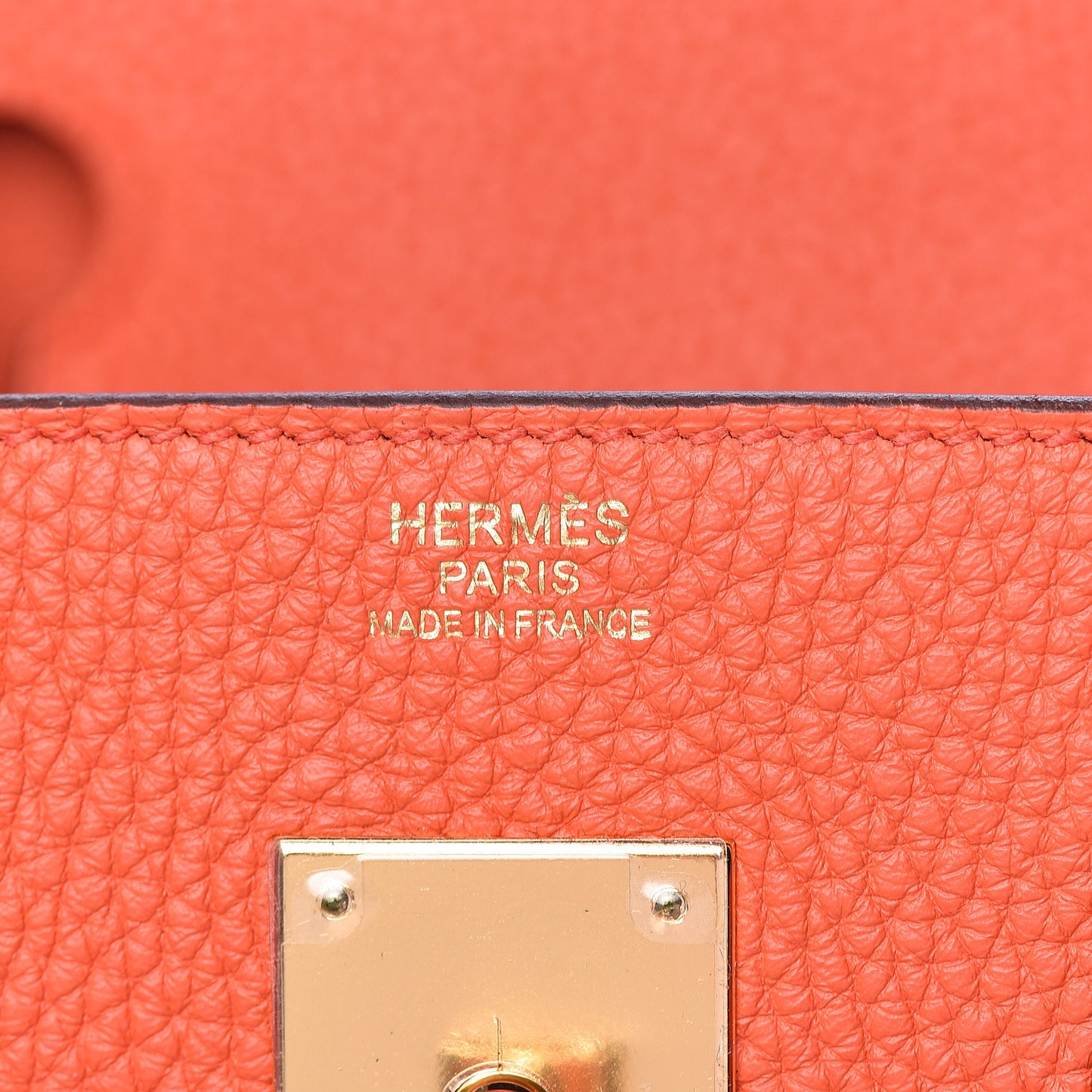 Togo Birkin 30 Orange Poppy