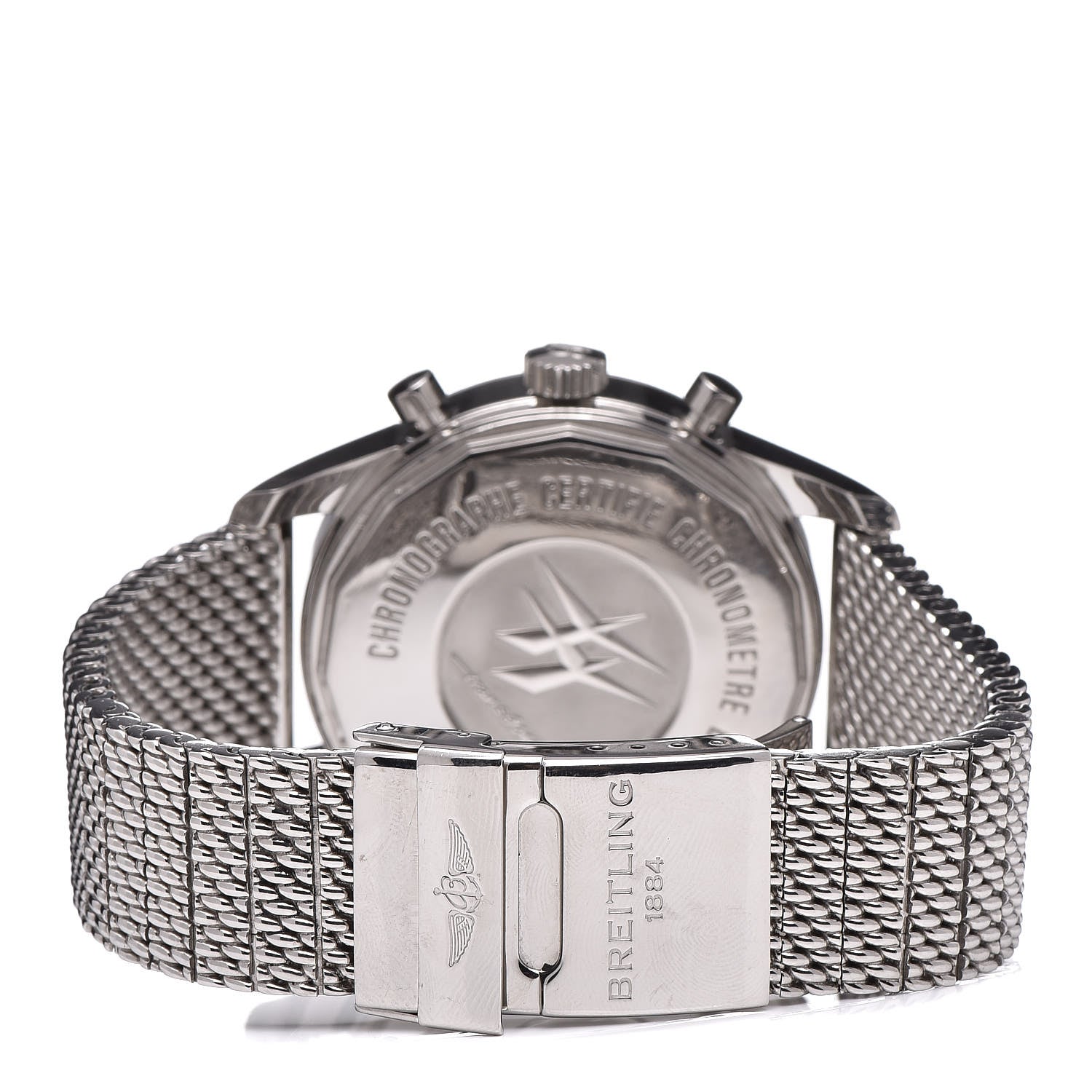 Breitling Stainless Steel 46mm Transocean Unitime Chronograph Automatic Watch Black AB0510 4 of 9