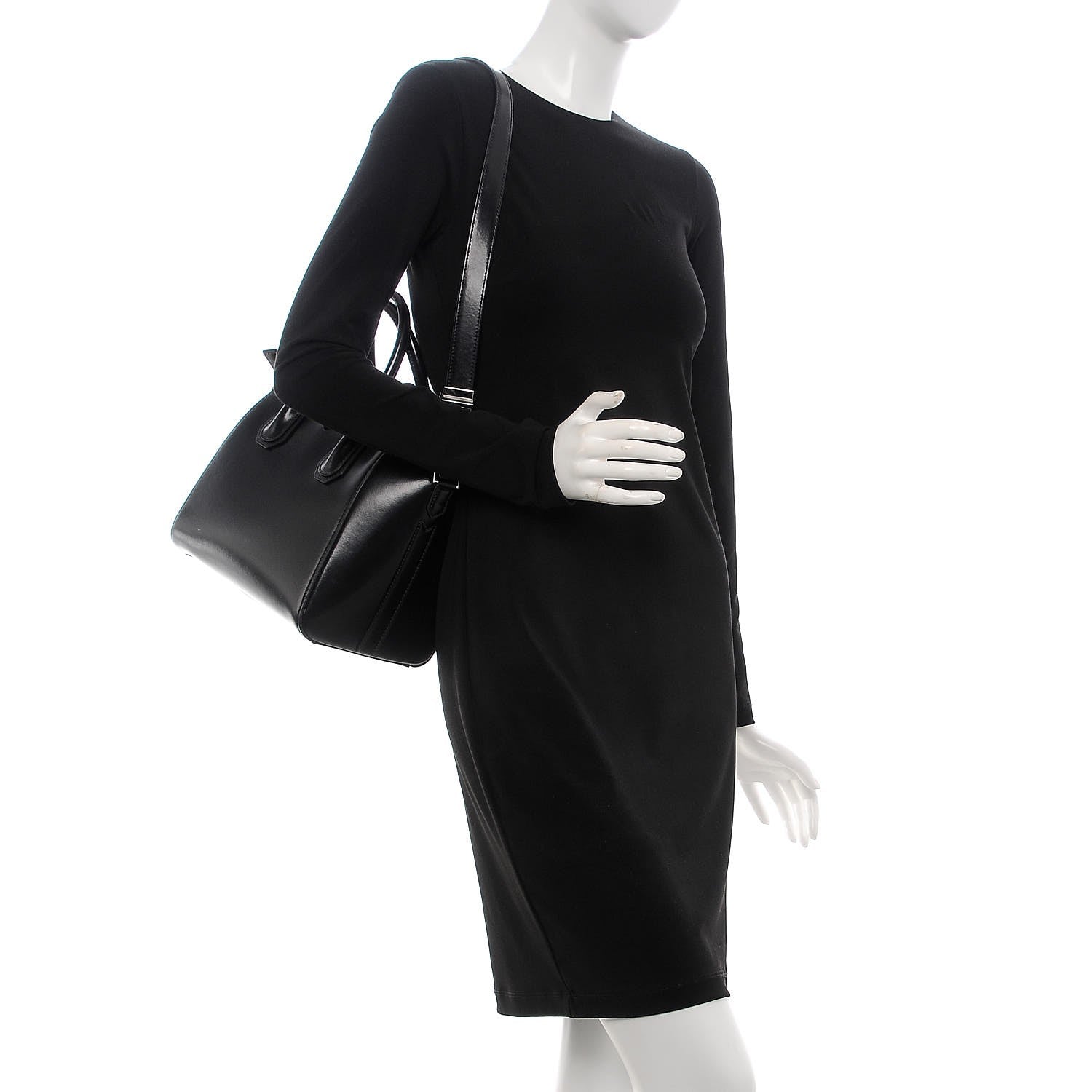 Givenchy Shiny Lord Calfskin Small Antigona Black 2 of 8