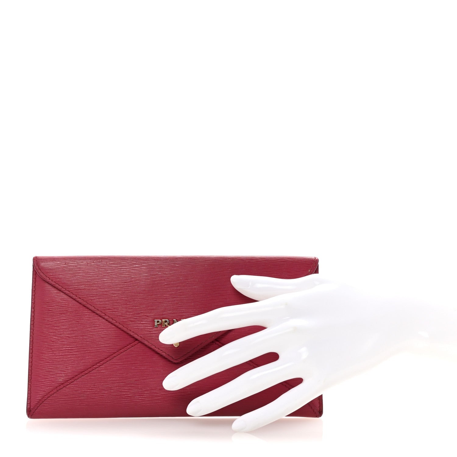 Prada Vitello Move Envelope Wallet Ibisco 2 of 6