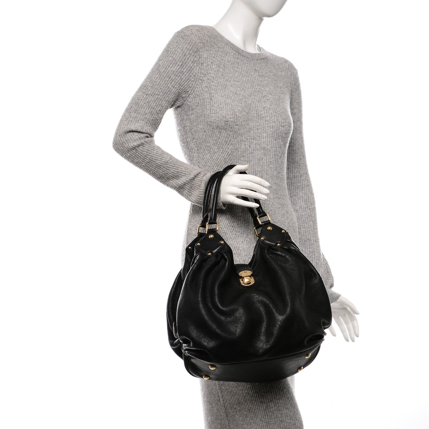 Louis Vuitton Mahina L Black 2 of 7