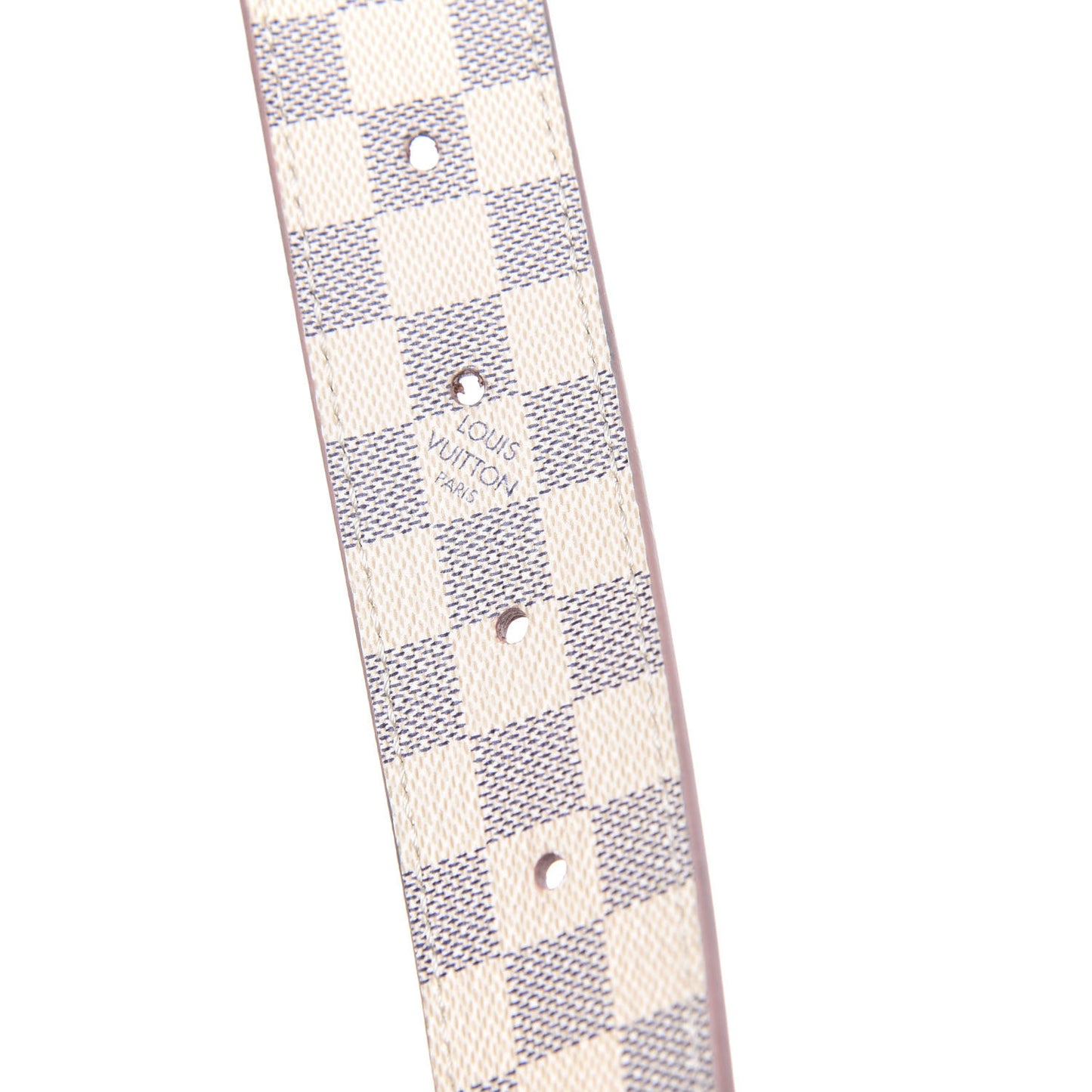 Damier Azur LV Initiales 32mm Belt 80 32 Rose Ballerine