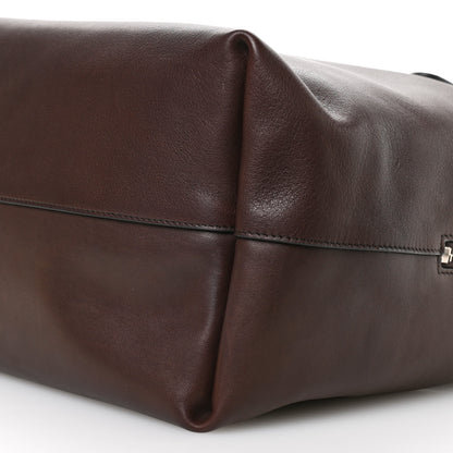 The Row Polished Saddle Calfskin Henri Bag Chestnut 9 of 9