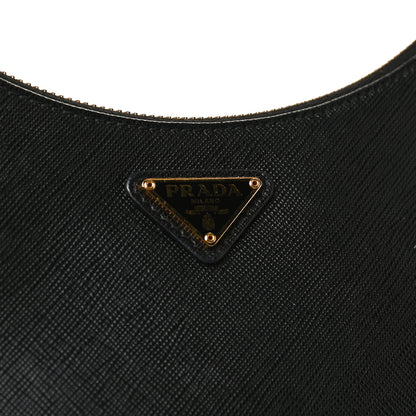 Prada Saffiano Lux Re-Edition 2005 Shoulder Bag Black 13 of 17