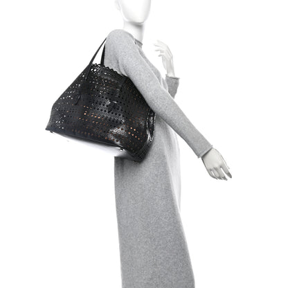 Alaia Lux Calfskin Vienne Large Mina Tote Black 2 of 12