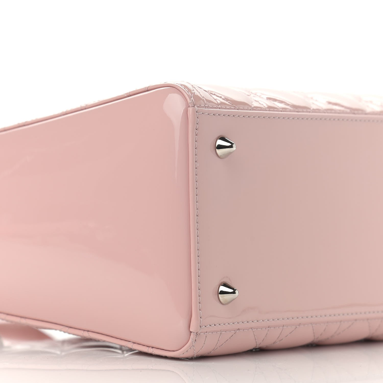 Christian Dior Patent Cannage Medium Lady Dior Rose Clair 8 of 10
