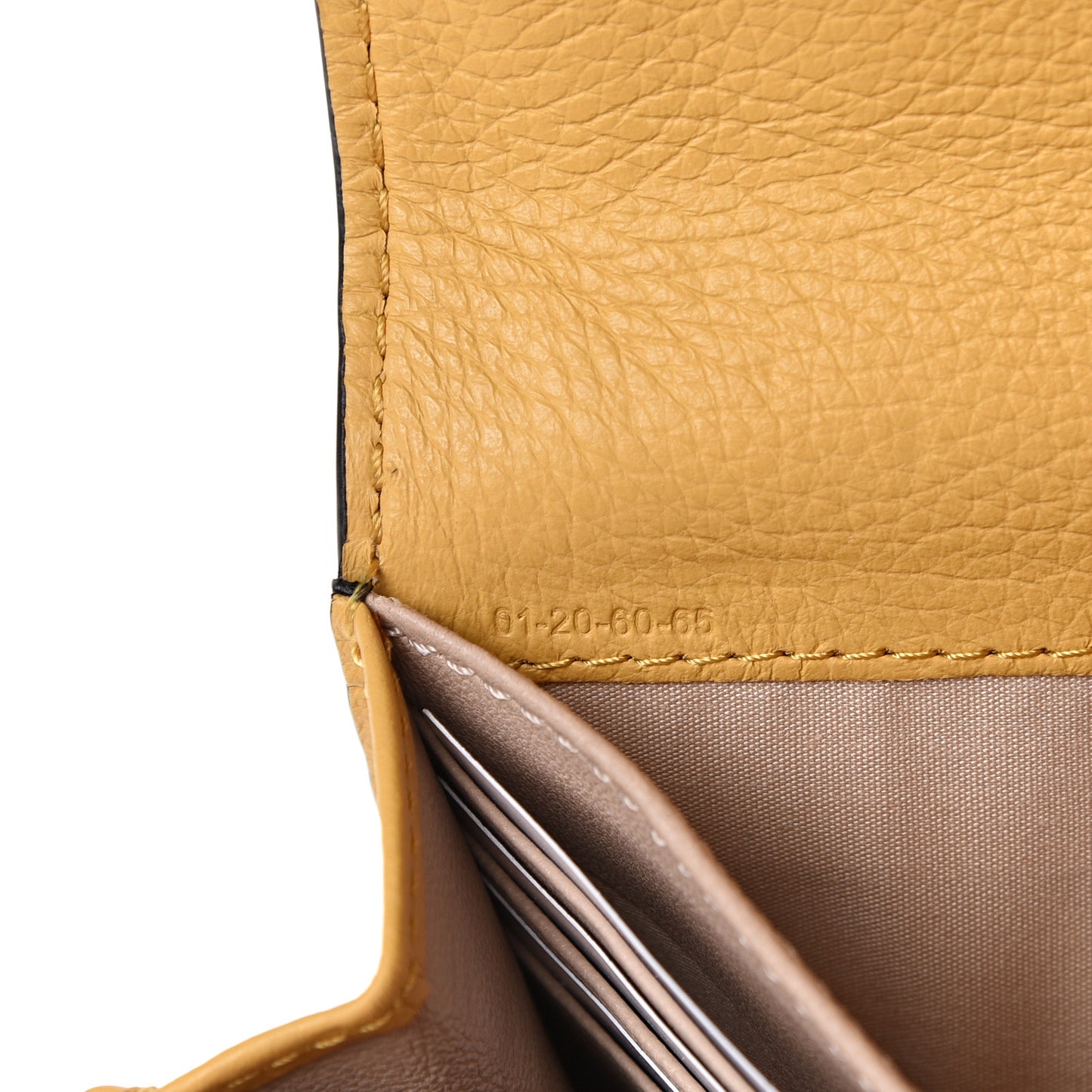 Calfskin Marcie Continental Flap Wallet Honey Gold