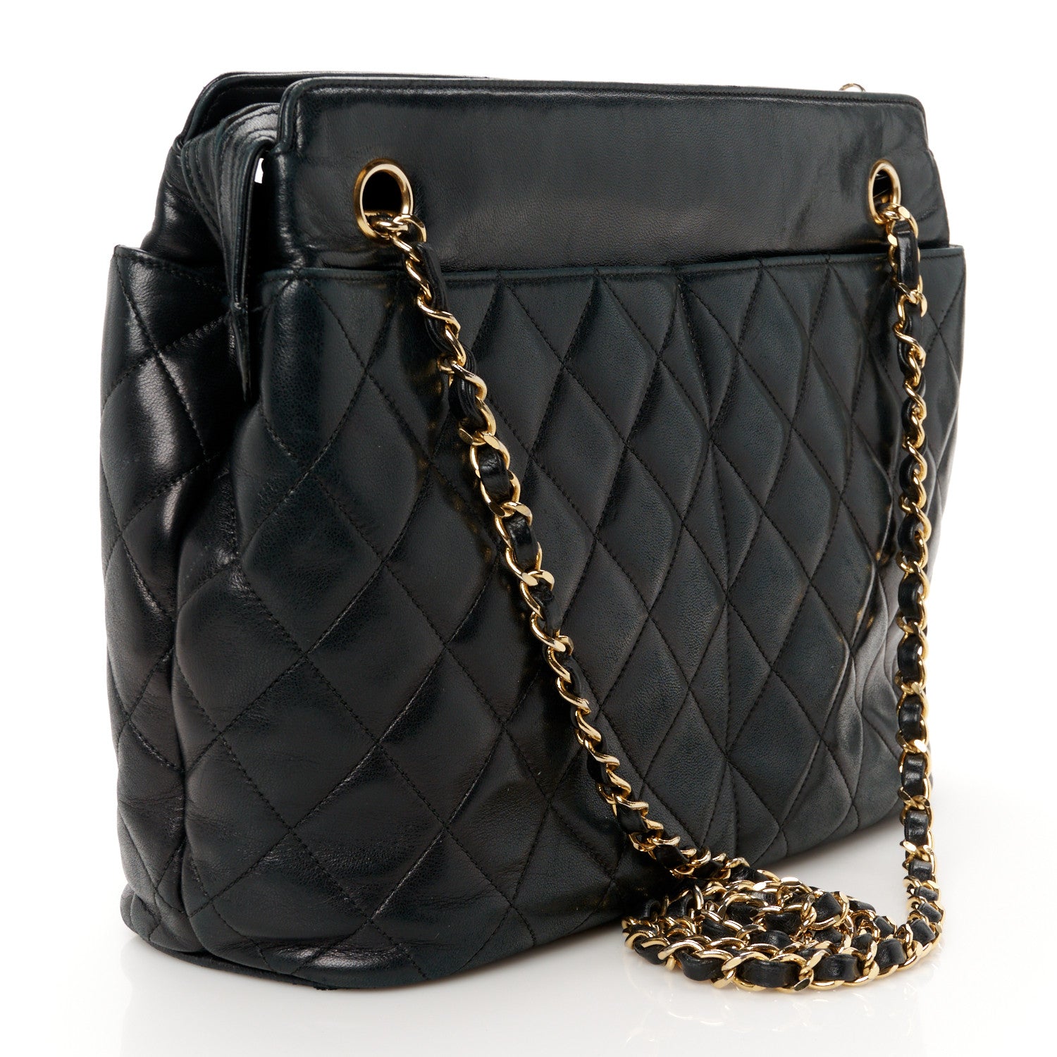 Chanel Lambskin Quilted Shoulder Bag Black 3 of 12