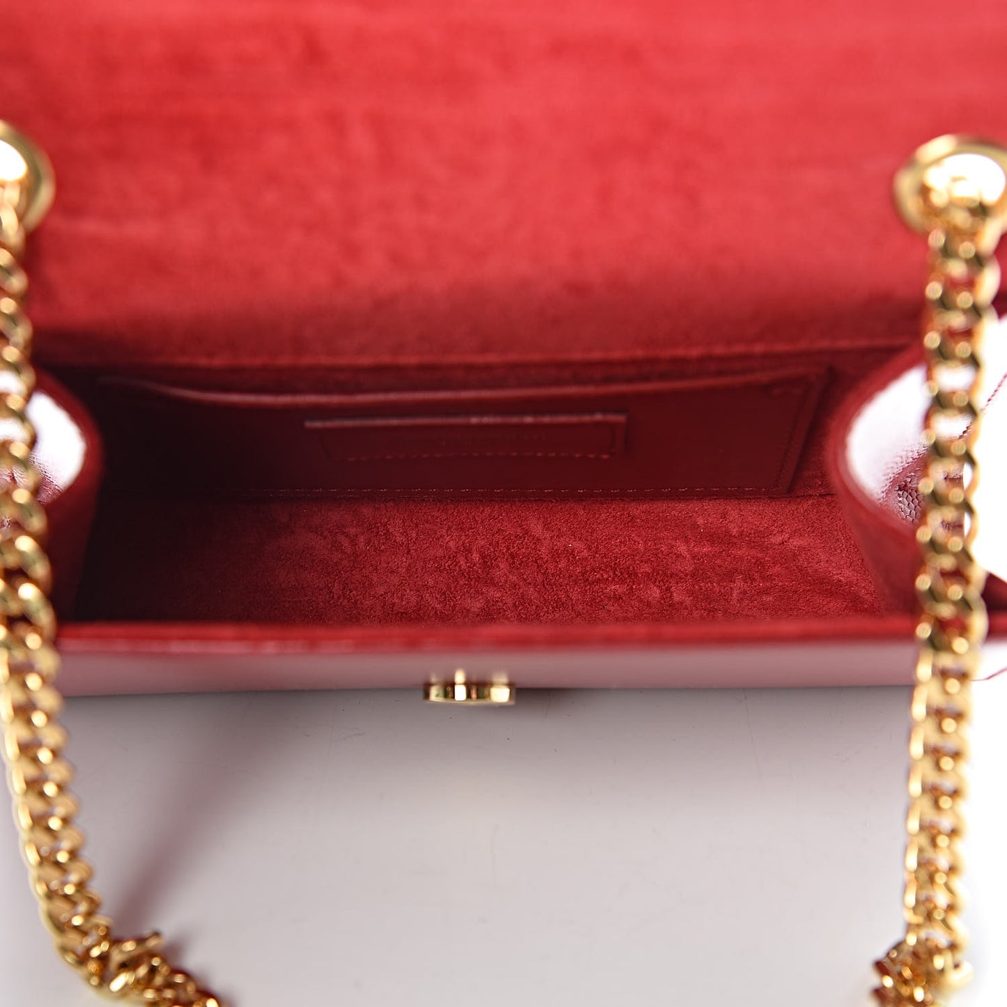 Grain De Poudre Small Monogram Kate Satchel Red