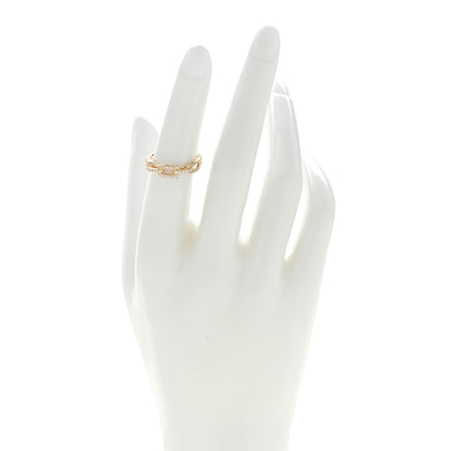 David Yurman 18K Yellow Gold Diamond 4.5mm Stax Single Row Chain Link Ring 50 5.5 2 of 4