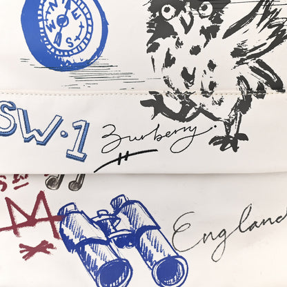 Burberry Canvas Adventure Print Backpack Blue 9 of 11