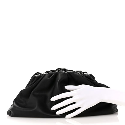 Bottega Veneta Smooth Butter Calf The Pouch Oversized Clutch Black 2 of 10