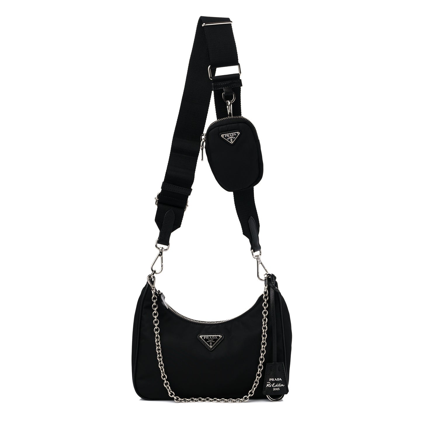 Nylon Re-Edition 2005 Shoulder Bag Black