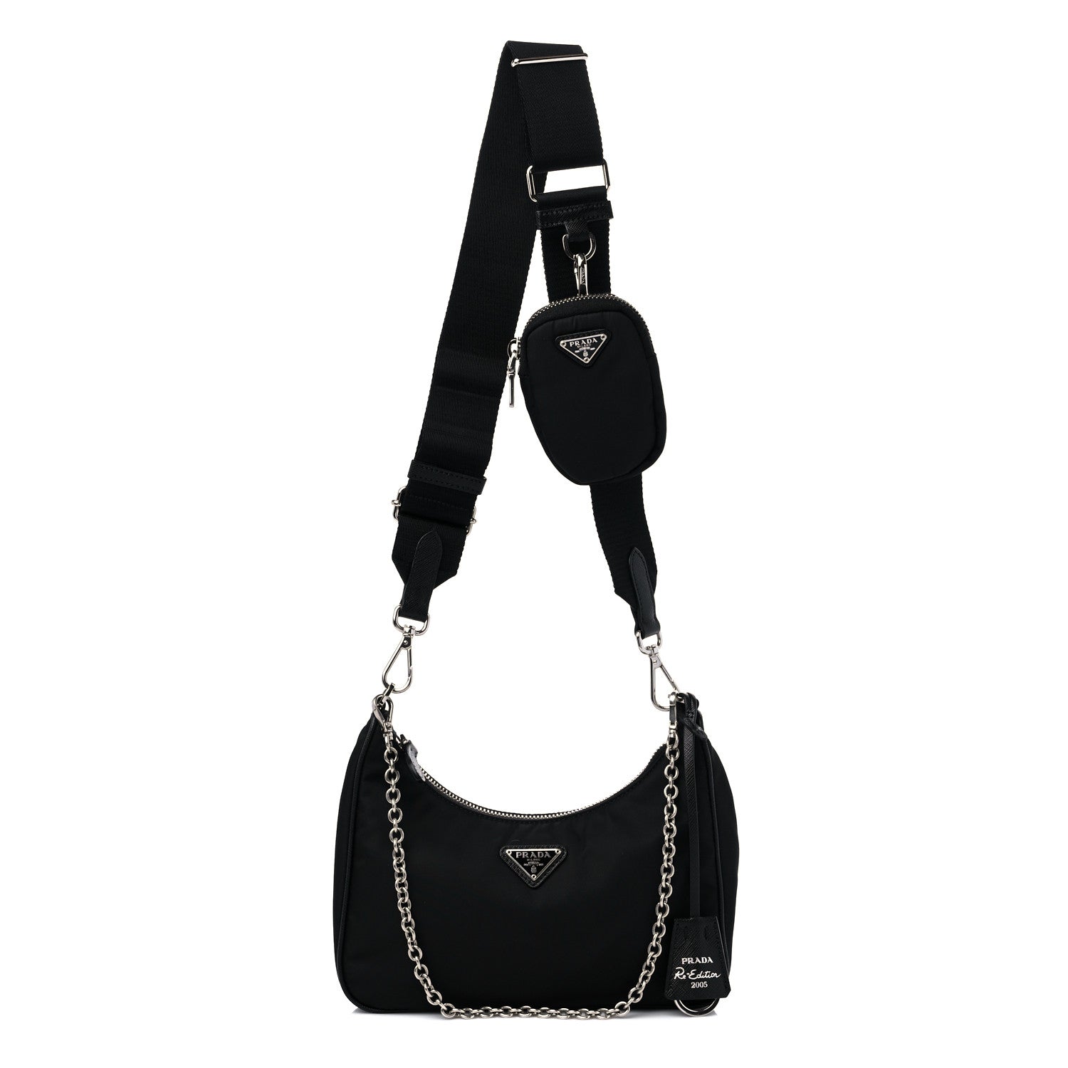 Prada Nylon Re-Edition 2005 Shoulder Bag Black 1 of 8