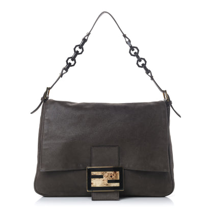 Fendi Vitello Savana Big Forever Mama Baguette Dark Brown 1 of 5