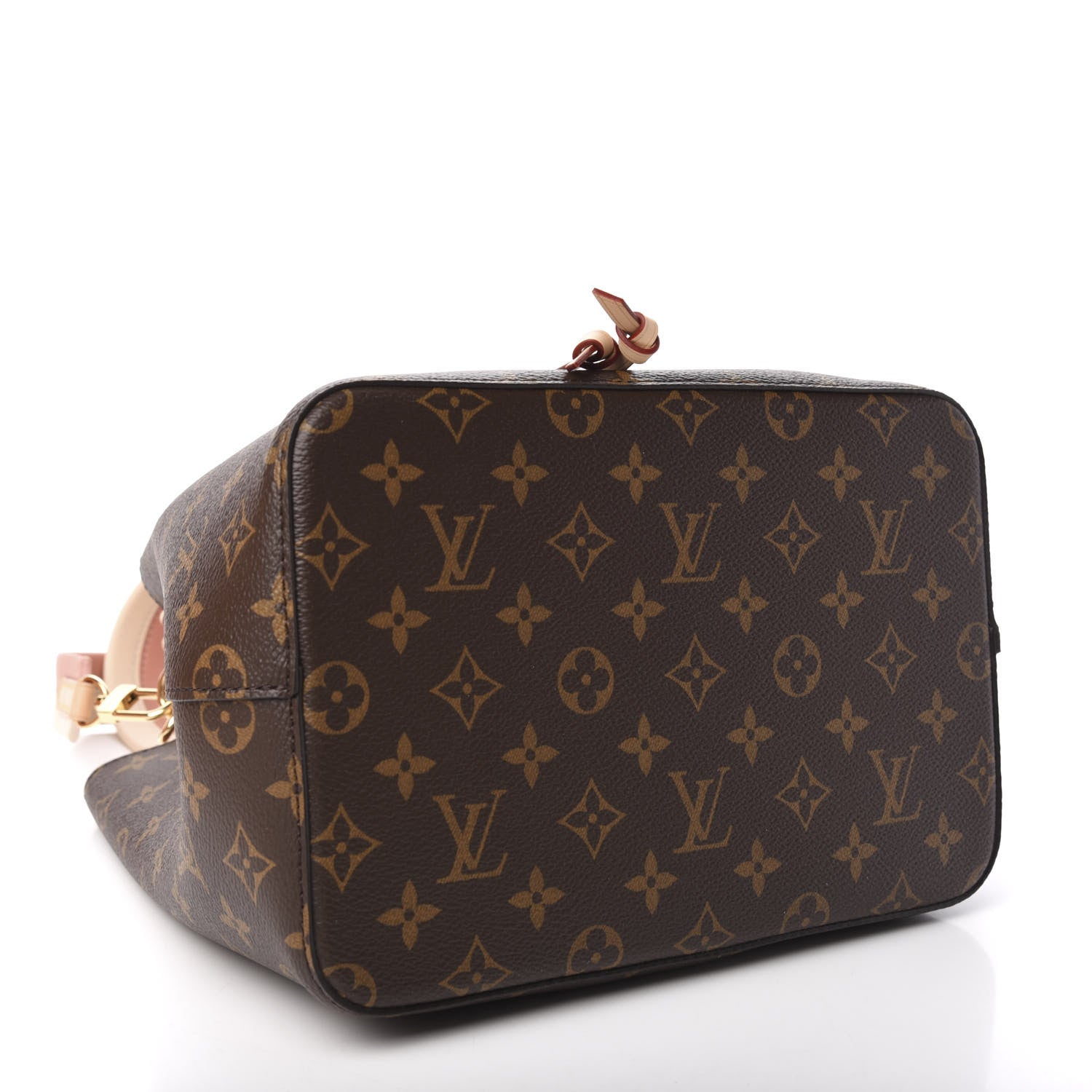 Louis Vuitton Monogram Braided Neonoe MM Peach Cream 4 of 11