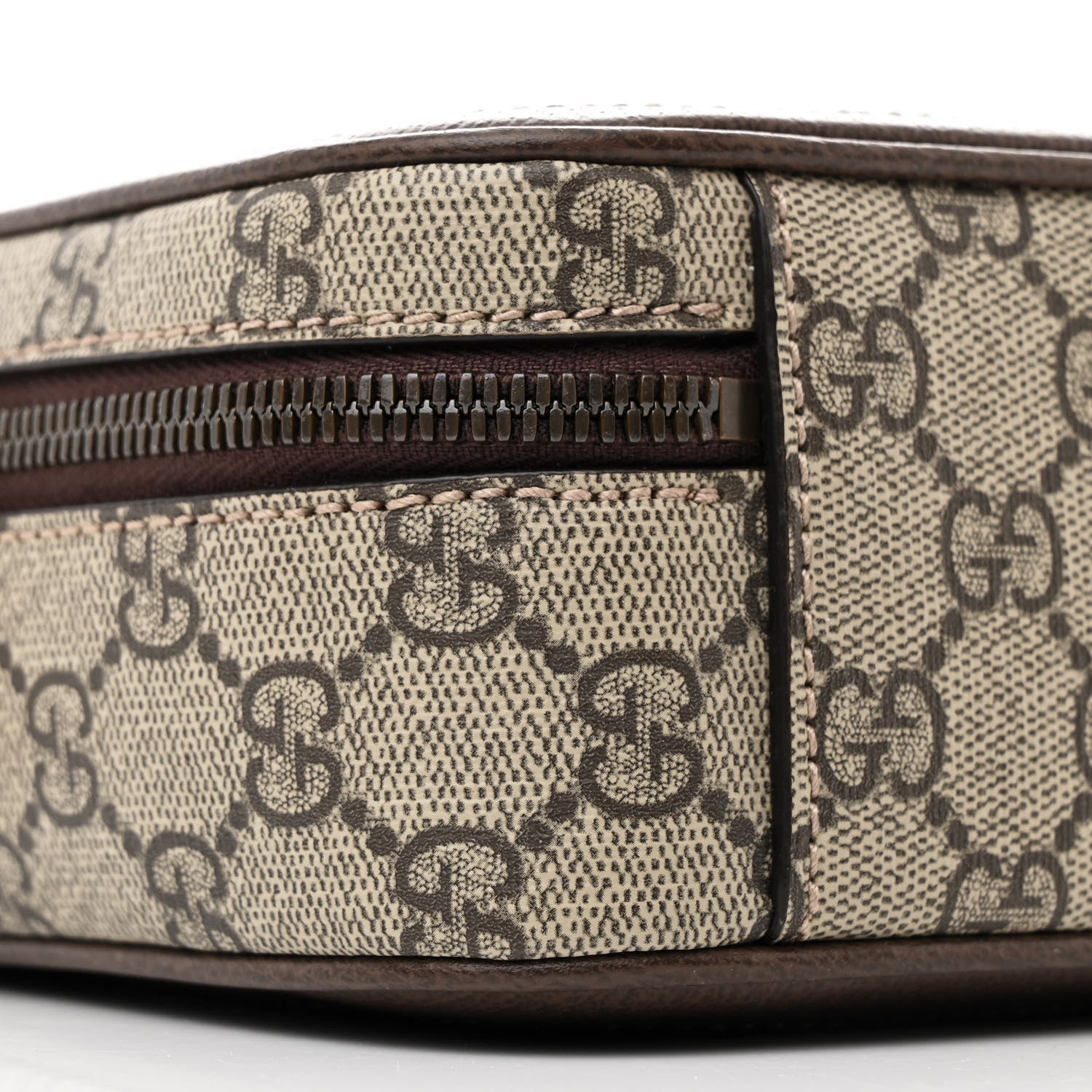 Gucci GG Supreme Monogram Web Small Ophidia Top Handle Shoulder Bag Brown 9 of 11