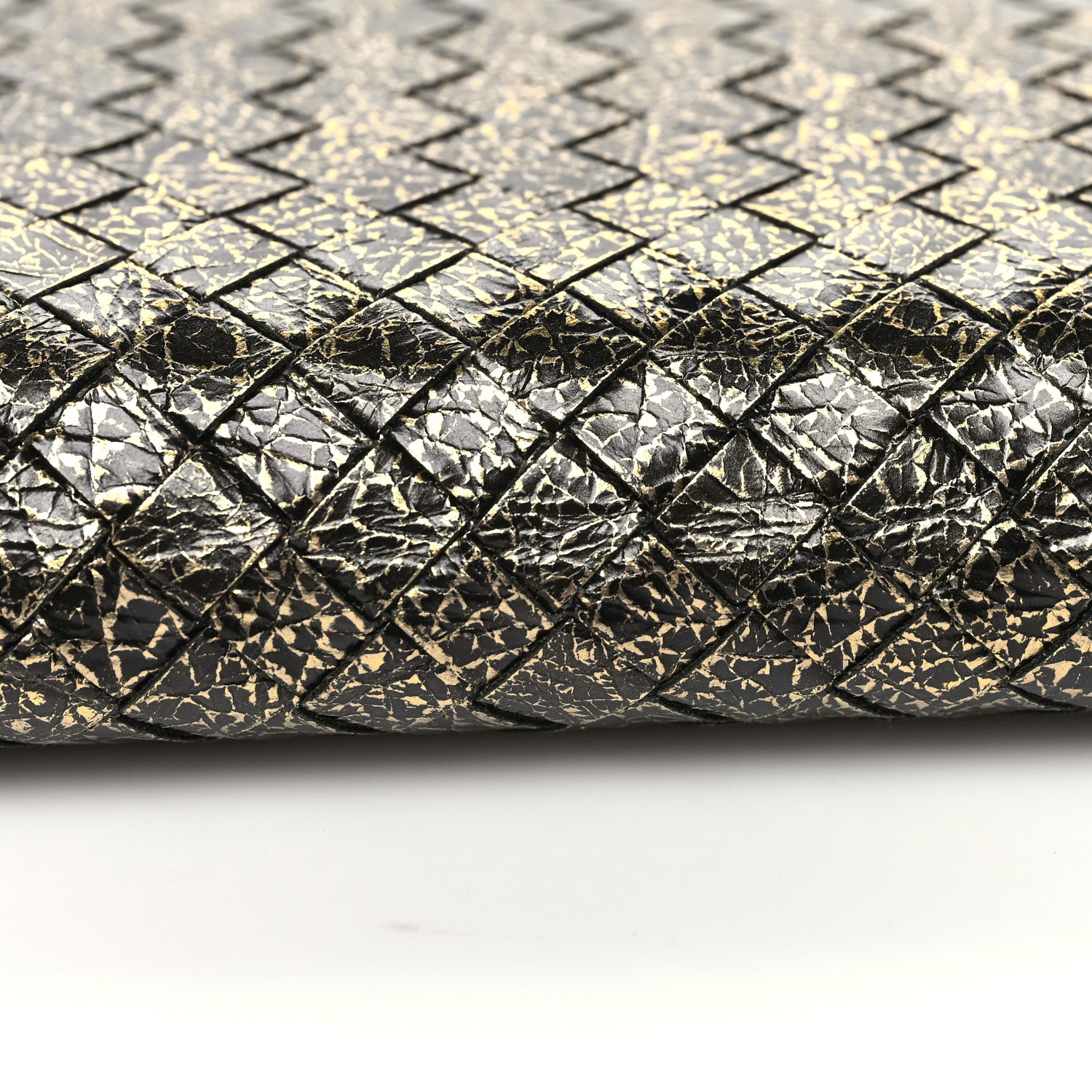 Bottega Veneta Metallic Nappa Intrecciato Chain Wallet Gold 15 of 15