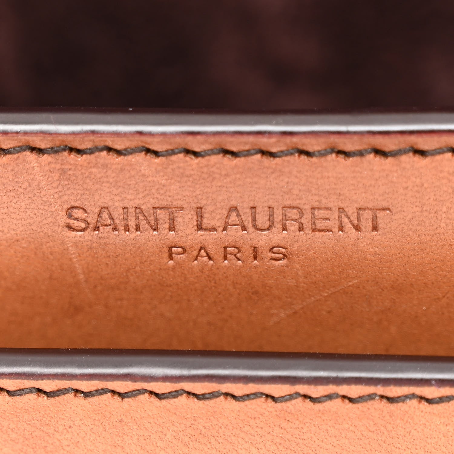 Saint Laurent Calfskin Medium Monogram Sunset Shoulder Bag With Braided Strap Natural Brown 6 of 9