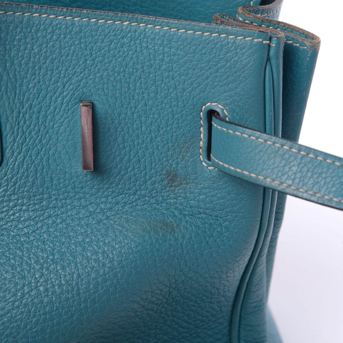 Taurillon Clemence Birkin 35 Bleu Jean