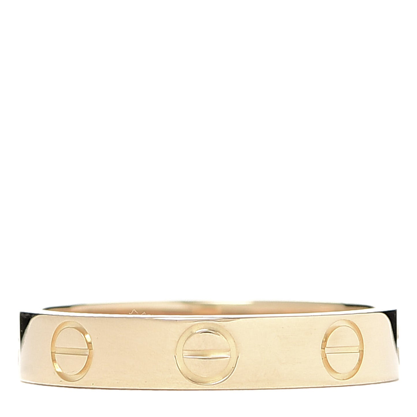 18K Yellow Gold 3.5mm LOVE Wedding Band Ring 51 5.75