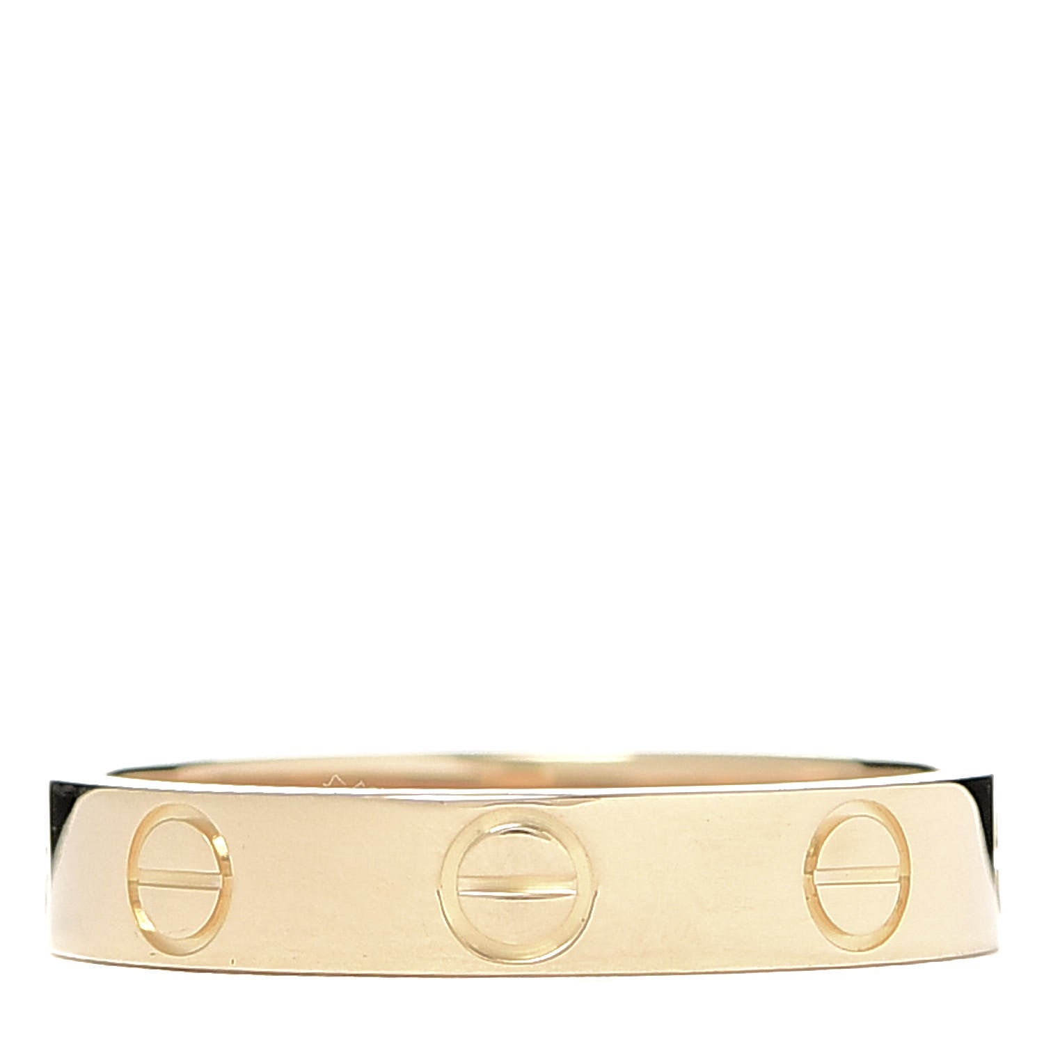 Cartier 18K Yellow Gold 3.5mm LOVE Wedding Band Ring 51 5.75 3 of 5