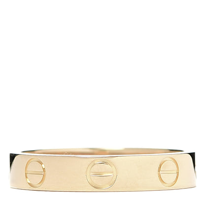 Cartier 18K Yellow Gold 3.5mm LOVE Wedding Band Ring 51 5.75 3 of 5