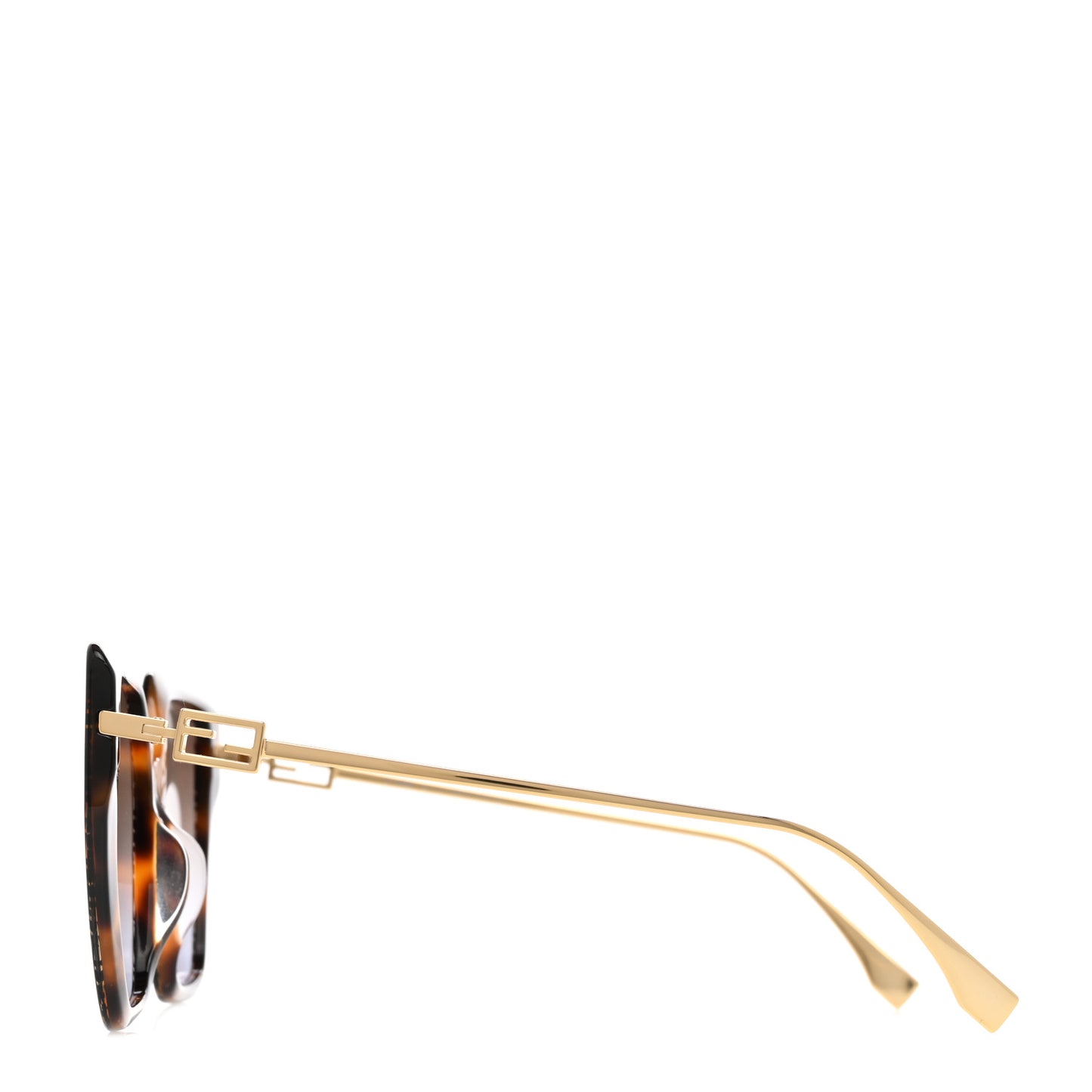 Acetate FF Butterfly Sunglasses FE40012U Havana