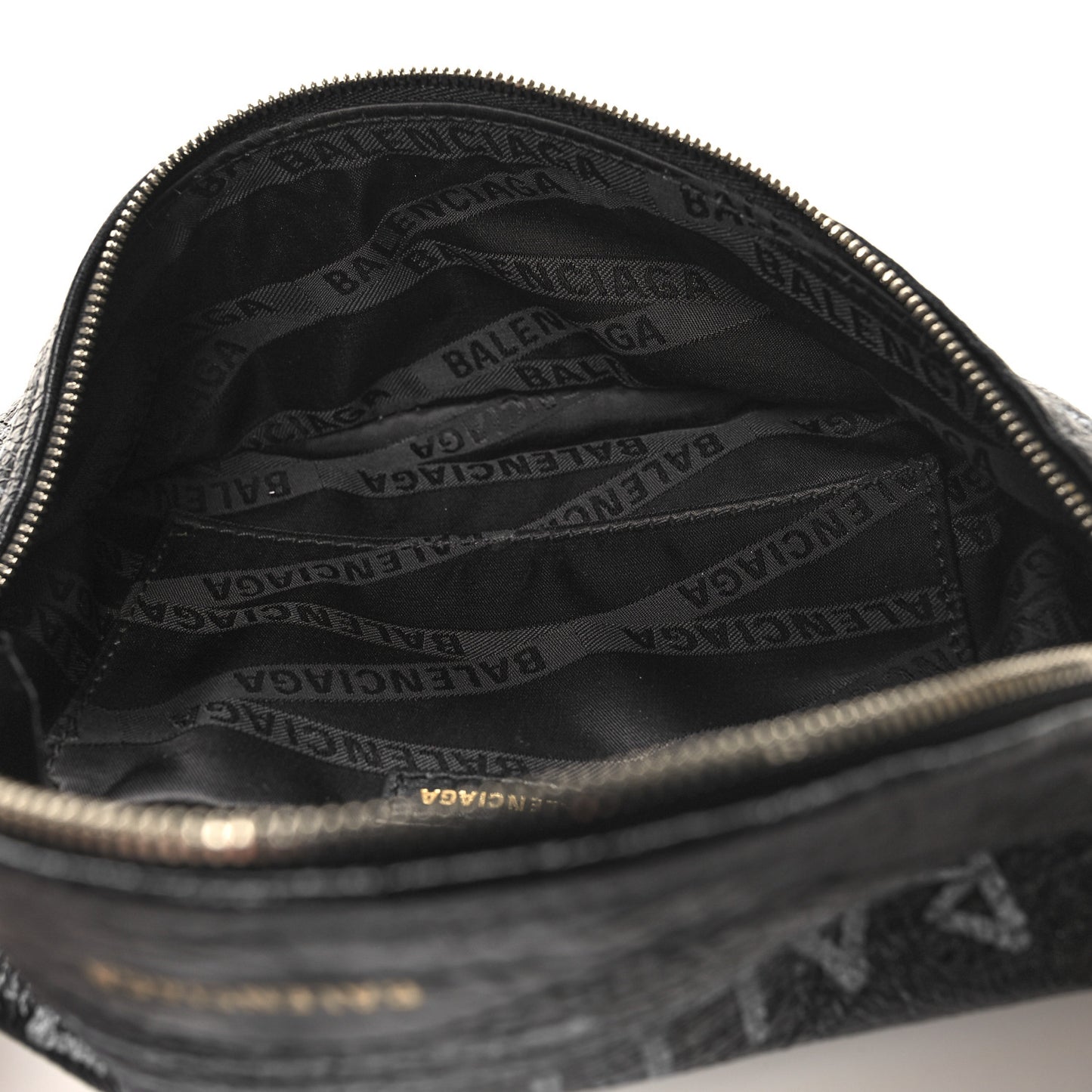 Agneau Arena Graffiti All Over XXS Souvenir Belt Bag Black White
