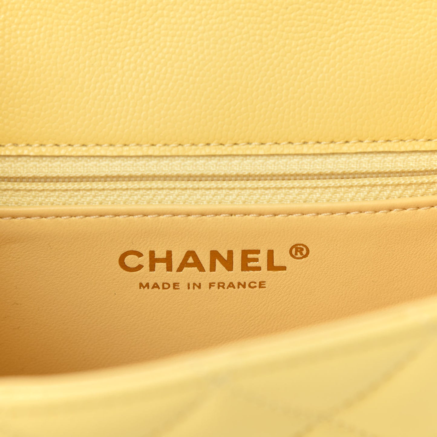 Caviar Quilted Mini Sweet Classic Flap Yellow