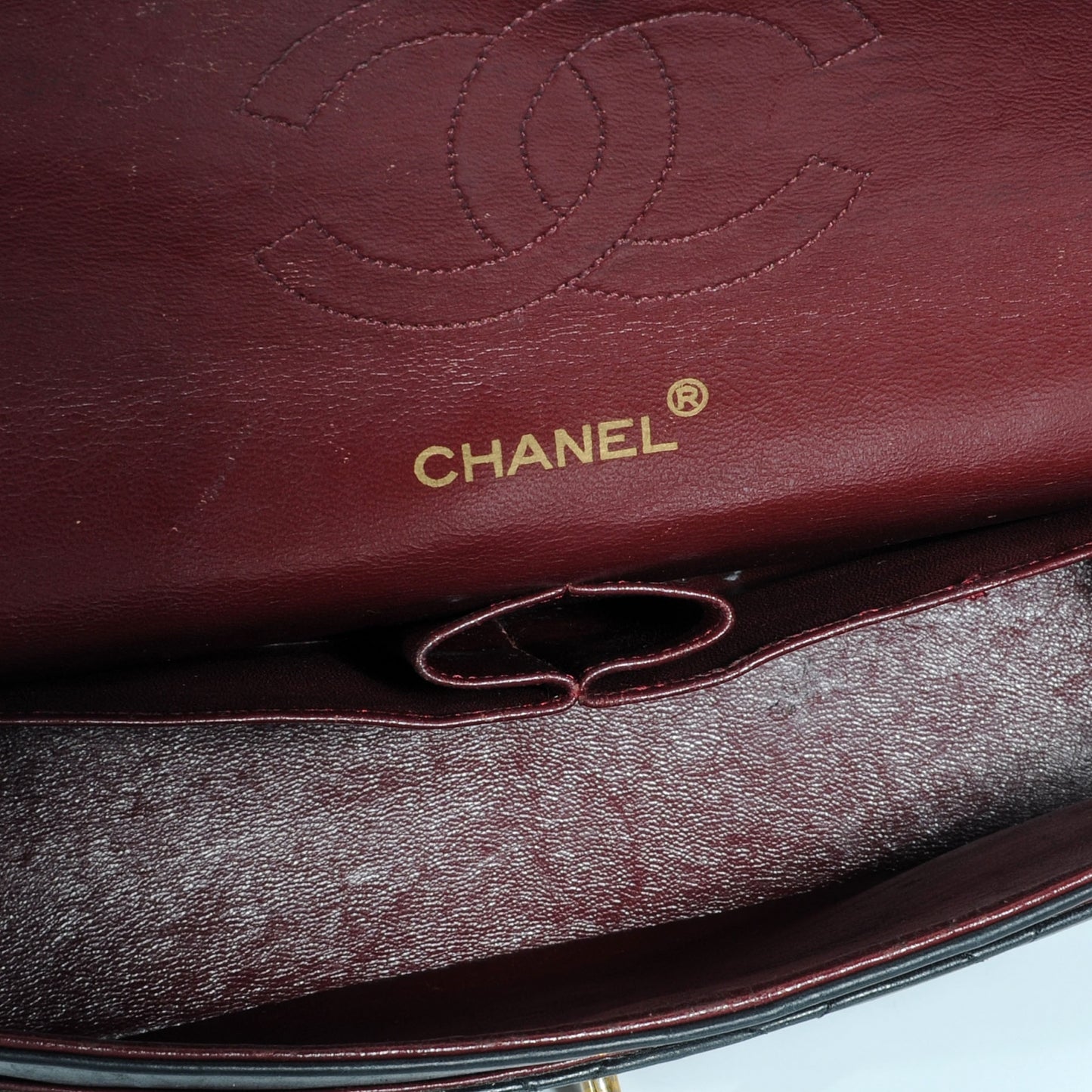 Lambskin Medium Double Flap Black