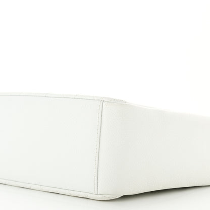 Chanel Caviar Quilted Petit Shopping Tote PST White 10 of 13
