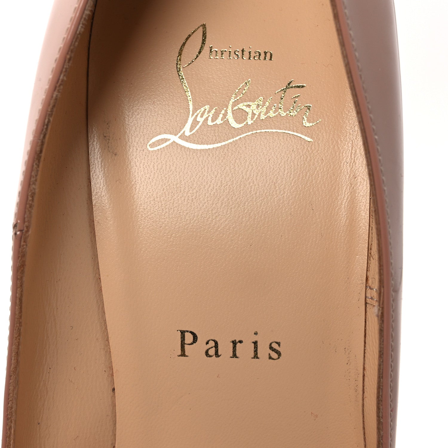 Christian Louboutin Patent So Kate 120 Pumps 38 Nude 9 of 10